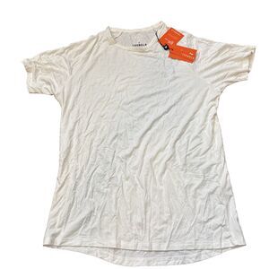 New NWT YoungLA  Los Angeles Logo Tee Cream Wash Short Sleeve Men’s Size L